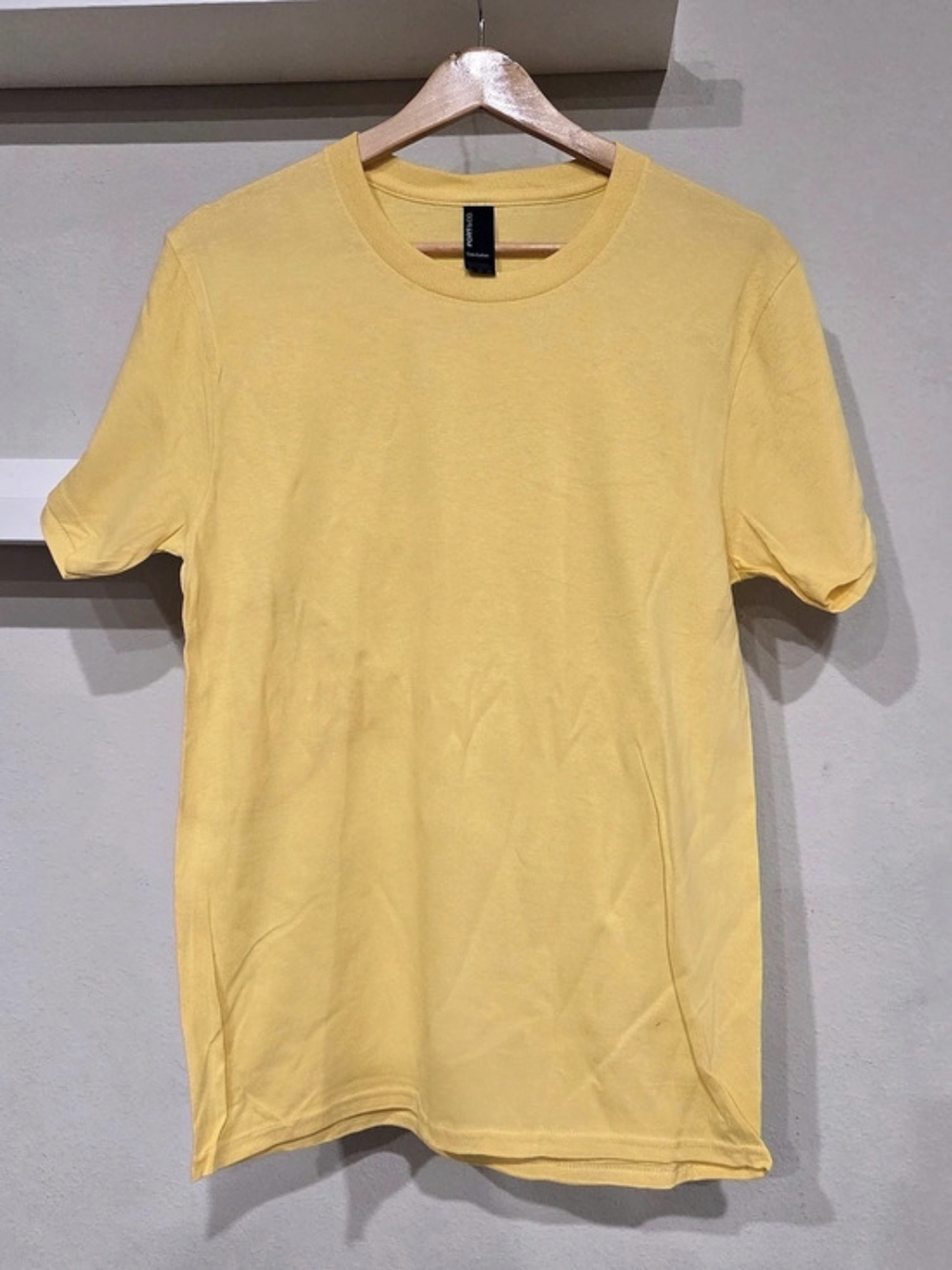 PORT&CO. Core Cotton. 5 Tee's in Yellow XL New Without Tags BULK BUY
